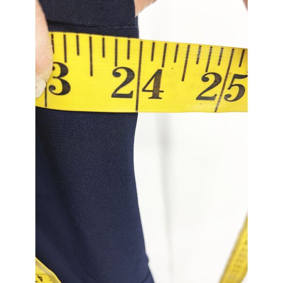 Ulla Popken Dark Blue Midi Dress Loose Sleeve with Pockets Size 20 - Picture 5 of 6